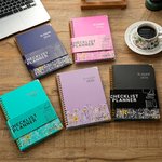 Personalisierte Multicolor Wildflower Name 2026 Planer Spiral A5 Notebook mit wöchentlichen monatlichen Planer Seiten Festival Geburtstag Geschenk für Freunde Familie