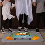 Personalized Pumpkin Farm Truck Non-Slip Door Mat with Text Home Decor Halloween Autumn Gift for Family Friends