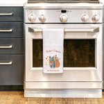 Personalized Pumpkin Pet Photo Absorbent Soft Waffle Tea Towel with 1-2 Names Fall Kitchen Decor Halloween Thanksgiving Gift for Pet Owners Lovers