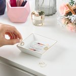 Personalised God Bless First Communion Ceramic Jewellery Dish with Name Date Birthday Religious Baptism Gift for Her