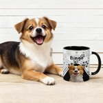 Personalised Cute Cartoon Dog 11 oz  Ceramic Mug with Name Birthday Anniversary Gift for Dog Pet Lovers