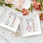 Personalized Today A Bride Tomorrow A Wife Forever My Sister Jewellery Dish with Name Home Decor Wedding Bridal Shower Gift for Bride From Bridesmaid