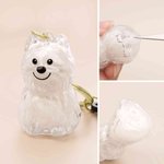 Henkilökohtainen koiran muotoinen lemmikkieläinten hiusten varastointi avaimenperä nimellä turkis matkamuisto muistolahja koiranomistajille lemmikkieläinten menetys