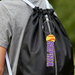 Personalisierte Baseball Softball 3D Name Keychain Tasche Pack Tag zurück zu Schule Team Geschenk für Baseball Softball-Liebhaber