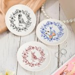 Personalizado Toile De Jouy Diseño Perro Gato Joyería Plato con Nombre Memorial Simpatía Cumpleaños Regalo para Mujeres Dueños de Mascotas