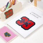 Personalized Multicolour Baseball Softball Waterproof Stickers with Text and Number Game Day Birthday Gift for Sports Lovers