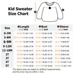 Personalisierte Weihnachtspullover mit Namen und 1-3 Ornamente Weihnachtsgeschenk für Neugeborene Kinder