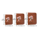 Personalized Multicolor Birth Flower Bouquet Bible Verses PU Leather Book Cover with Name and Title Birthday Baptism Gift for Christian Women