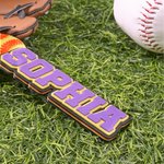 Personalisierte Baseball Softball 3D Name Keychain Tasche Pack Tag zurück zu Schule Team Geschenk für Baseball Softball-Liebhaber