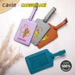 Porte passeport personnalisé en cuir PU avec étiquette de bagage avec nom Cadeau d'anniversaire pour amie | Callie × Marsupilami®.