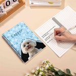Carnet de notes à spirales A5 120 pages avec nom Cadeau d'anniversaire et de Noël pour les amoureux des animaux de compagnie