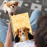 Carnet de notes à spirales A5 120 pages avec nom Cadeau d'anniversaire et de Noël pour les amoureux des animaux de compagnie