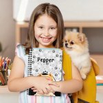 Carnet de notes à spirales A5 120 pages avec nom Cadeau d'anniversaire et de Noël pour les amoureux des animaux de compagnie