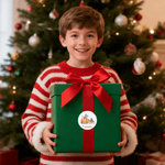 Personalizado lindo dinosaurio vehículos de construcción a prueba de agua pegatinas con nombre de regalo decoración de la fiesta de Navidad para los niños amantes de los dinosaurios