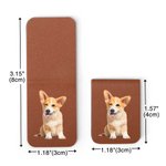 Marque-page magnétique en cuir PU Minimaliste personnalisé avec portrait d'animal de compagnie Cadeau d'anniversaire et de Noël pour les amoureux des animaux de compagnie Rats de bibliothèque