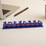 Personalised Multicolour British Sign Language 3D Printed Desk Name Plate Birthday Appreciation Gift for BSL Interpreter Teacher Deaf People