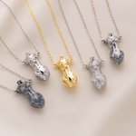 Personalised Human Sculpture Shape Necklace with Text Minimalist Jewellery Anniversary Birthday Christmas Gift for Women Men Art Lovers