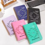 Henkilökohtainen hauska kello 2026 Planner A5 kalenteri Planner muistikirja nimi ja teksti syntymäpäivälahja perheelle ystäville