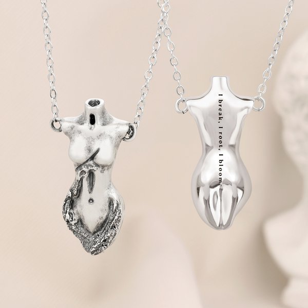 Personalisierte menschliche Skulptur Form Halskette mit Text Minimalist Schmuck Jahrestag Geburtstag Weihnachten Geschenk für Frauen Männer Kunstliebhaber