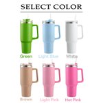 Personalized Multi-colour Retro Wildflowers MRS. 40oz Tumbler Bridal Shower Back to School Gift for Women