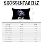 Personalisierter Dinosaurier Gemütlicher Kissenbezug mit Namen Zimmer Deko Urlaub Geburtstag Geschenk für Jungen Mädchen Dino Liebhaber