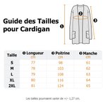 Cardigan Multicolore Personnalisé avec Fleur de Naissance et Nom Brodés Vêtement Quotidien Toutes Saisons Cadeau d'Anniversaire pour Famille et Amis