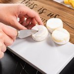 Personalized Engraved Name Acacia Marble 11 pcs Cutting Board Coaster Set with Ceramic Bowl Wooden Spoon Housewarming Gift for Family Friend