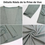 Cardigan Multicolore Personnalisé avec Fleur de Naissance et Nom Brodés Vêtement Quotidien Toutes Saisons Cadeau d'Anniversaire pour Famille et Amis