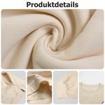 Personalisiertes Besticktes Geburtsblume Sweatshirt mit Seitentasche und Initiale Stickerei Geburtstag Geschenk für Familie Freunde