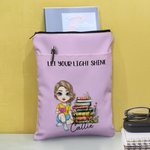 Libro Personalizado Flor Caricatura Carátula de Libro con Nombre y Título Regalo de Cumpleaños para Amigo Ratón de Biblioteca