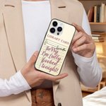 Personalized Cartoon Reading Character Phone Case for iPhone with Name and Text Birthday Christmas Gift for Bookworms Women