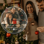 Personalised Music Player Design Photo Acrylic Ornament with Song Title Tree Decor Christmas Gift for Music Lovers Couple Family