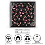 Personalisiertes Quadratisches Retro-Satintuch mit Geburtsblumen und Namen Alltagsaccessoires Reise Zubehör Geburtstag Geschenk für Damen