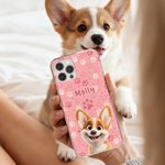 Personalized Cartoon Dog Pet Phone Case for iPhone with Name  Daily Use Anniversary Birthday Gift for Pet Lover Owner