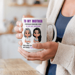 Personalised Cartoon Mother and Daughter Ceramic Coffee Mug with Name Daily Use Birthday Mother's Day Gift for Girls Women