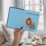 Custodia personalizzata per Kindle con nome e titolo per più modelli Uso quotidiano Regalo di compleanno per gli amanti dei libri