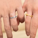 Personalized Mobius Strip Twisted Band Ring with Engraved Name Dainty Jewelry Daily Wear Birthday Anniversary Gift for Couples Newlyweds