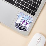 Personalised Multicolor Baseball Ice Cream Drip Stickers with Name and Number Birthday Gift for Baseball Lovers