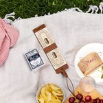 Personalised Portable PU Leather Cribbage Board with Playing Cards and Engraved Text Travel Outdoor Game Birthday Gift for Family Friends