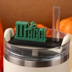 Henkilökohtainen noita perhonen 3D nimilappu kansi Topper 20 oz 40 oz Stanley Tumbler syntymäpäivä joululahja Wicked fanit ystäville