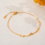 Personalized 1-8 Letters Y-Shaped Bracelet Dainty Jewelry Daily Wear Birthday Anniversary Gift for Her