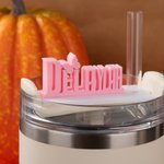 Henkilökohtainen noita perhonen 3D nimilappu kansi Topper 20 oz 40 oz Stanley Tumbler syntymäpäivä joululahja Wicked fanit ystäville