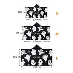 Personlig mjuk huva pläd söt spöke med namn perfekt Halloweenpresent för barn och Halloweenälskare