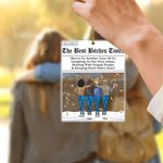 Personlig The Bitches Times 2-4 Tecknade karaktärer Akrylprydnad med namn och nyckelband Heminredning Julklapp för syster besties