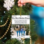 Personlig The Bitches Times 2-4 Tecknade karaktärer Akrylprydnad med namn och nyckelband Heminredning Julklapp för syster besties