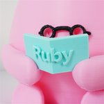 Personalized 3D Printed Cute Book-Reading Planter Pot with Name Home Decor Birthday Gift for Bookworm Plant Lover