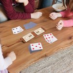 Personalised Portable PU Leather Cribbage Board with Playing Cards and Engraved Text Travel Outdoor Game Birthday Gift for Family Friends