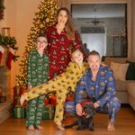 Personalisierte 1-5 Haustier Fotos Multicolor weiche lange Ärmel Pyjama Matching Set mit Namen Geburtstag Weihnachten Geschenk für Kinder Familie