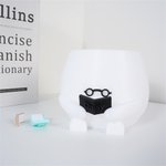 Personalized 3D Printed Cute Book-Reading Planter Pot with Name Home Decor Birthday Gift for Bookworm Plant Lover