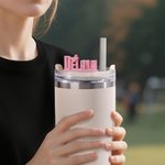 Henkilökohtainen noita perhonen 3D nimilappu kansi Topper 20 oz 40 oz Stanley Tumbler syntymäpäivä joululahja Wicked fanit ystäville